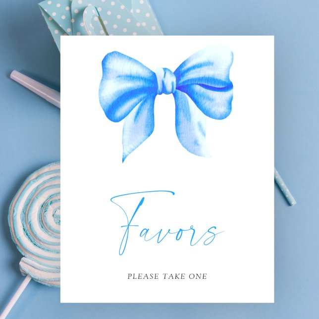 Blue bow - Favours Poster (Creator Uploaded)