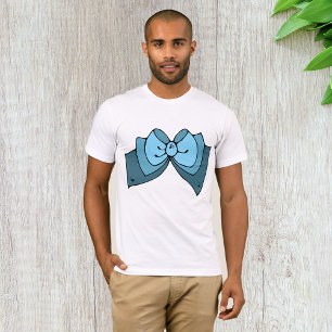 Blue Bow Mens T-Shirt