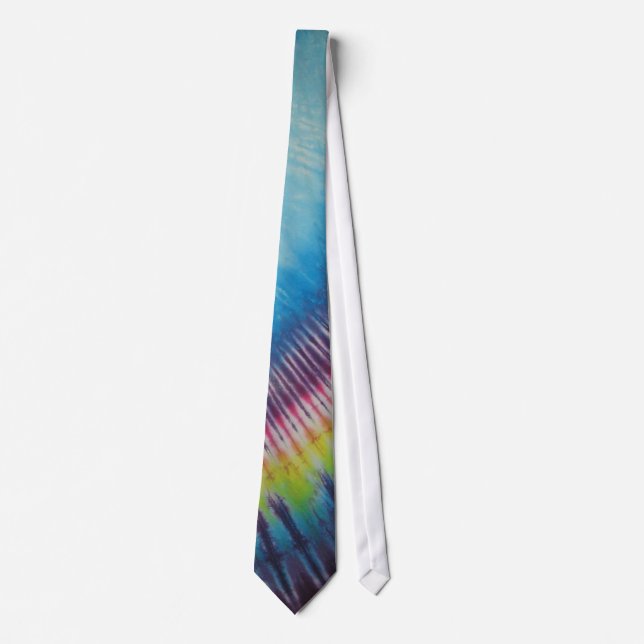 blue bow neck tie (Front)