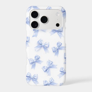 Blue Bow Pattern iPhone Case Cute Coquette