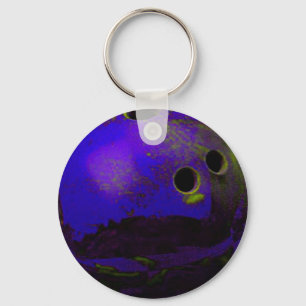 Blue Bowling Ball Customise It Key Ring