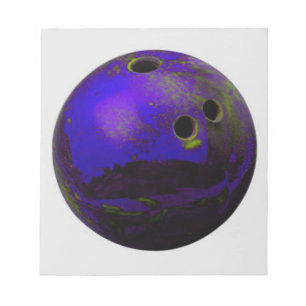 Blue Bowling Ball Customise It Notepad