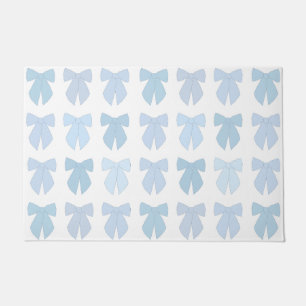Blue Bows Doormat