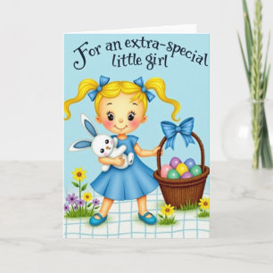 Blue Bows Easter Joy Card