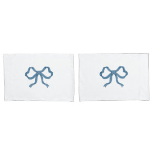 Blue Bows Pillowcase
