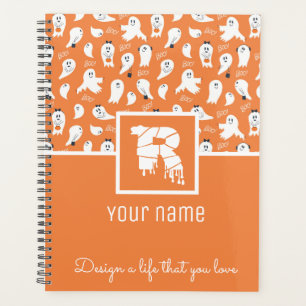 BLUE BOWS R MONOGRAM PLANNER