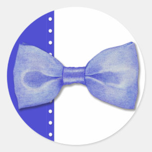 Blue Bowtie Sticker