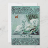 BLUE BOY BABY SHOWER WITH BUTTERFLY Champagne