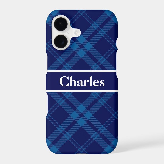 Blue Boy Plaid Monogram (Back)