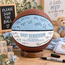 Blue Boys Baby Shower First