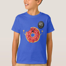 Blue Boys Shirt Cool Unisex Doughnut Mess With Me