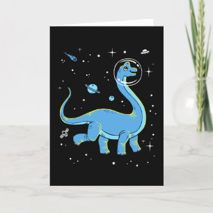 Blue Brachiosaurus Dinos In Space Card