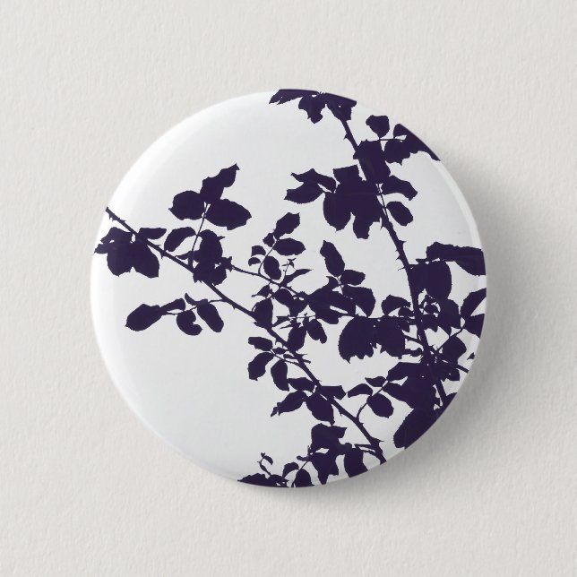 Blue Branches Button (Front)