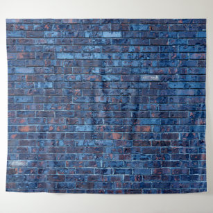 Blue Brick Hip Hop Birthday Party Photo Backdrop Tapestry