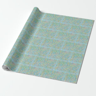 blue brick pattern abstract art pastel colour wrapping paper