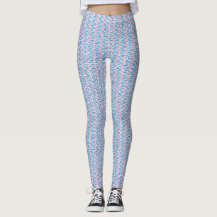 blue bricks leggings