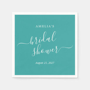 Blue Bridal Shower  Napkin