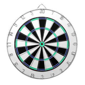 Blue Bright-Green Black Dartboard