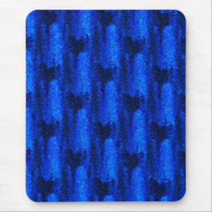 Blue Broken Glass Pattern Mouse Pad