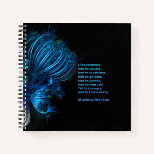 "Blue broken heart in black II " & Indifferenza Notebook