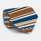 Blue/Brown/Black/Cream Striped Tie