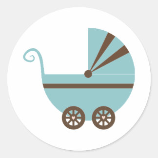 Blue & Brown Buggy Stickers