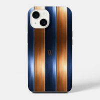 Blue & Brown Striped