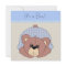 Blue Brown Teddy Bear Baby Boy Shower