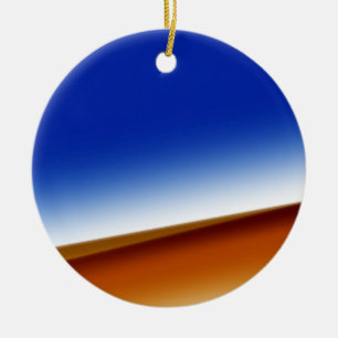 Blue brown white abstract texture art background ceramic ornament