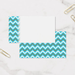 Blue Brown White Zig Zag Lines Geometric Sea Wave