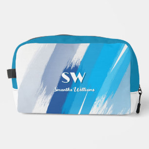 Blue Brushstroke Small Dopp Kit