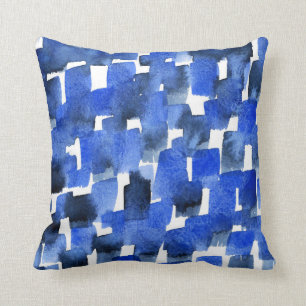 'Blue Brushstrokes' Cushion