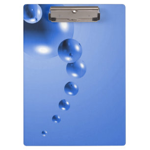 Blue Bubble Abstract Clipboard