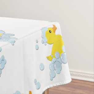 Blue Bubble Bath Baby Tablecloth