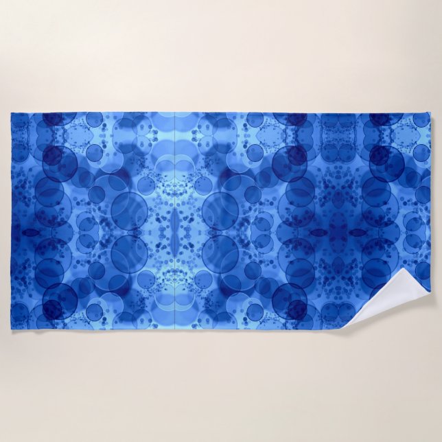 Blue Bubble Pattern Blanket (Front)