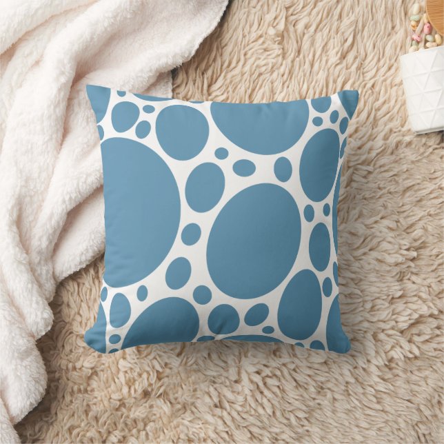 Blue bubble pattern  cushion (Blanket)