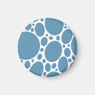 Blue bubble pattern magnet