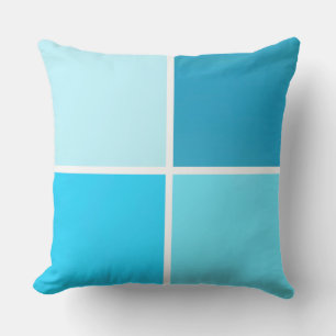 Blue Bubble Squares Cushion