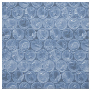 Blue bubble wrap fabric