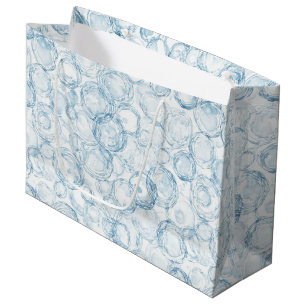Blue Bubbles Birthday Large Gift Bag