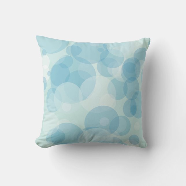 Blue Bubbles Cushion (Front)
