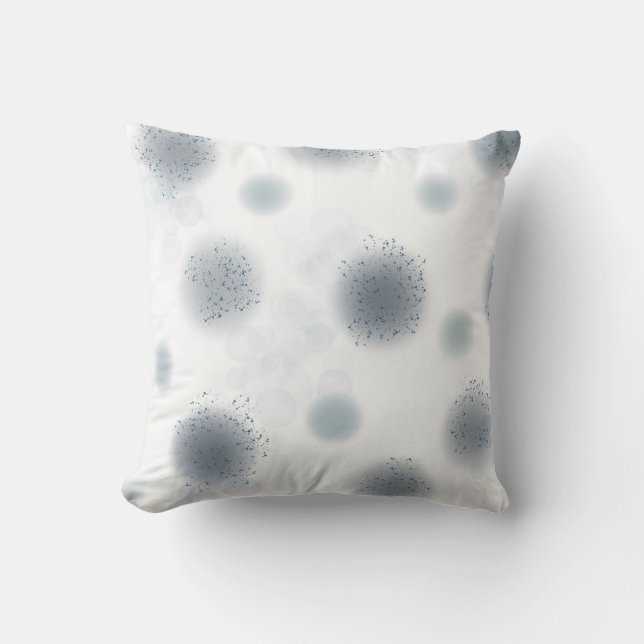 Blue Bubbles Pillow (Front)