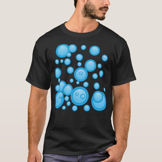 blue bubbles show jumping kiddin  T-Shirt (Front)