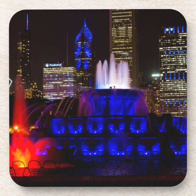 Blue Buckingham Fountain Coaster (Front)