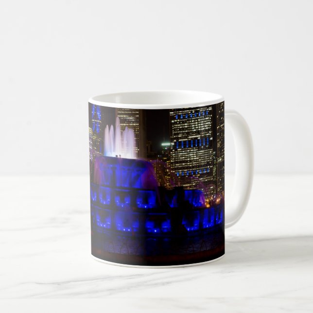 Blue Buckingham Fountain Coffee Mug (Front Right)
