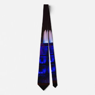 Blue Buckingham Fountain Neck Tie