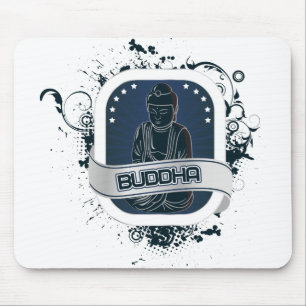 Blue Buddha Art Mouse Pad