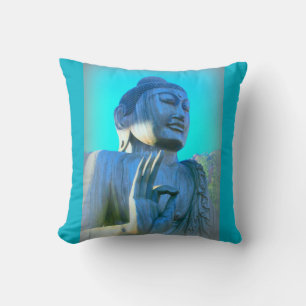 blue buddha cushion