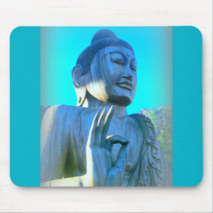 blue buddha mouse pad