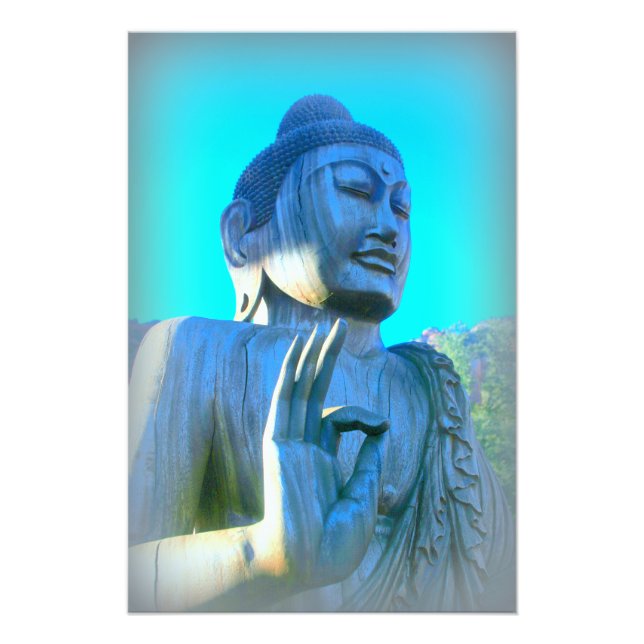 blue buddha photo print (Front)